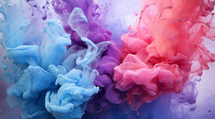 Obraz premium Abstract paint background illustration, generative AI