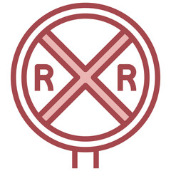 FLASHING RAILROAD filled outline icon,linear,outline,graphic,illustration