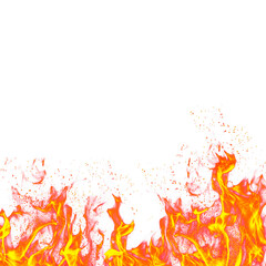 Realistic fire flame transparent background. Fire flame.  Burning fires sparks png, light backgrounds. Burning red wildfire flames, burn bonfire.   Fire flames effect 