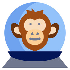 MONKEY filled outline icon,linear,outline,graphic,illustration