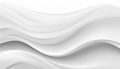 Futuristic Elegance Unveiled White Paper Background Adorned with Futuri-Style Waves