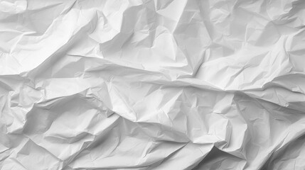  High-Quality White Crumpled Paper Texture