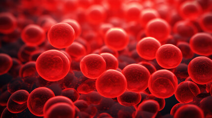 Blood cells carry oxygen from the lungs to the body's tissues.