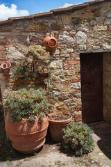 Fototapeta na wymiar Villa a Sesta, historic village in Chianti