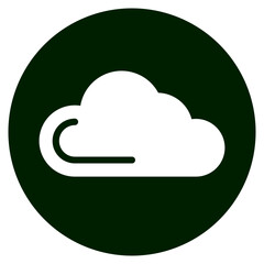 cloud glyph icon