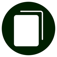 Obraz premium copy glyph icon