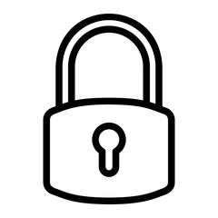 lock line icon