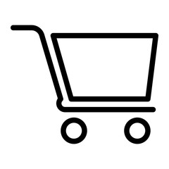 shopping cart line icon