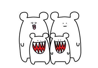 Family of White bears