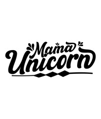 Fototapeta premium Unicorn Vector, Elements and Craft Design.