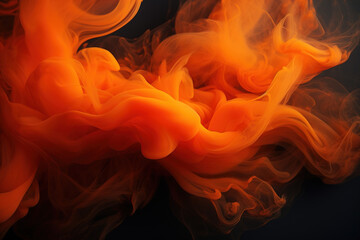 black and orange mystic smoke background design