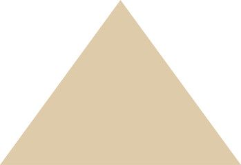 Simple beige flat silhouette of the Egyptian historical landmark monument of the GIZA PYRAMID COMPLEX, GIZA