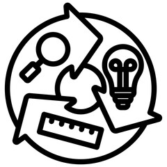 Lean Cycle Outline Icon