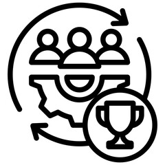 Successful Outline Icon