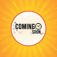 Free vector coming soon teaser background 