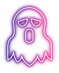 Set of Halloween neon