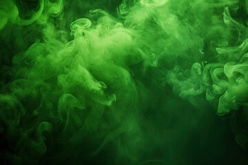 green mystic smoke background design