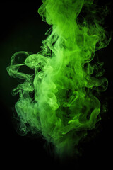 green mystic smoke background design