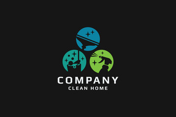 Cleantor Home Service Pro Branding Logo
 - obrazy, fototapety, plakaty