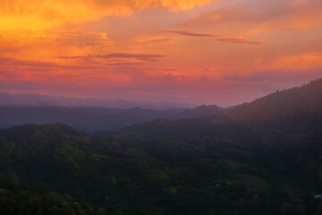 Fototapeta na wymiar Sunset view of Asia 