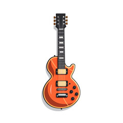 Naklejka premium guitar - cartoon icon - illustration - white background