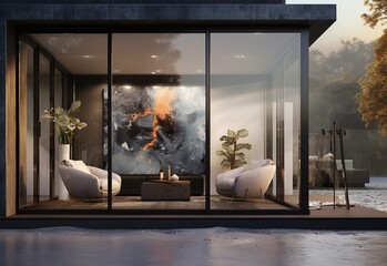 Glass fronted uk steel bifold doors - Powered by Adobe