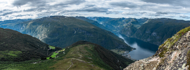 Naklejka na ściany i meble Sognefjord, Mt. Prest, Norway