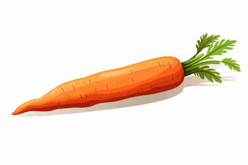 Carrot vector flat minimalistic asset isolated vector style illustration