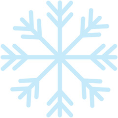 Snowflake variations icon collection. Snowflakes white ice crystal on blue color. Winter and Ice symbol. Christmas logo sign. Vector illustration.