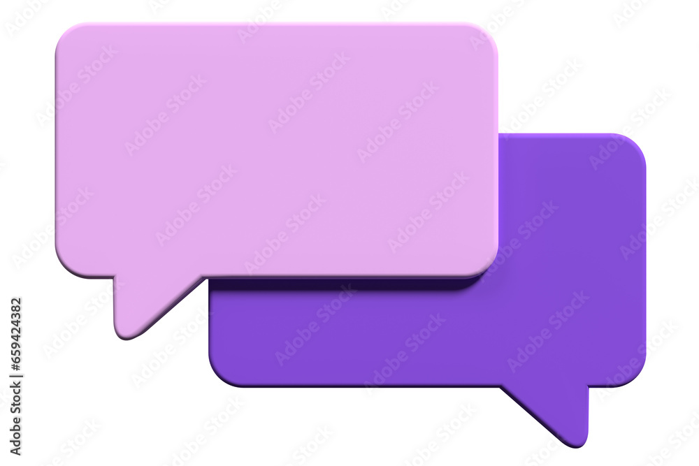 Poster 3d speech bubble icon. empty speech bubble. chat 3d render. social media notification icon. 3d rende