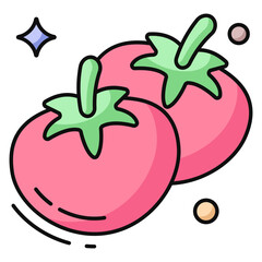 Modern design icon of tomato 