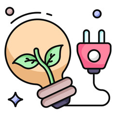 Creative design icon of eco idea
