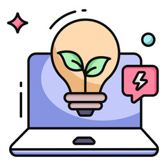 Creative design icon of eco idea