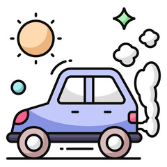An icon design of car 
