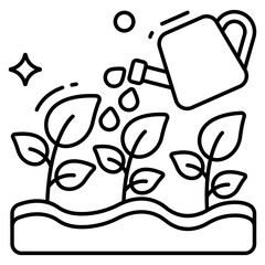 An icon design of watering can