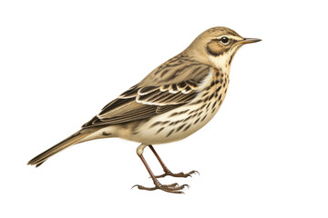 Pipit isolated on transparent background, Generative Ai