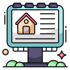 An icon design of property board