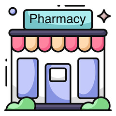 Modern design icon of pharmacy 