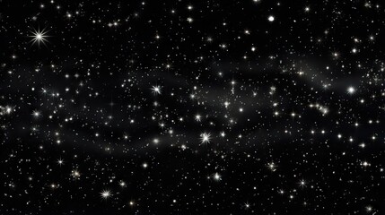 Fototapeta premium a black sky filled with lots of stars and a black background. generative ai