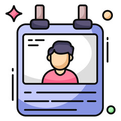 Premium download icon of poster 