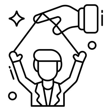 An icon design of politics dictate 