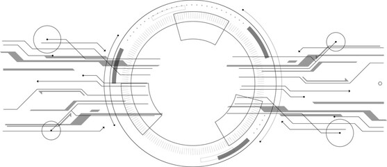 Artificial intelligence chip concept on electronic circuit board,