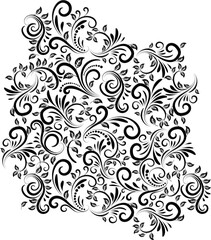 Set of black and white vintage background Vector illustration. - obrazy, fototapety, plakaty