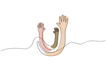 world rare disease day is observed every year on 28 february. Line art vector. Rare diseases awareness concept art.