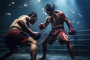 A curious woman gazes at a robotic being, its armour reflecting the complexity of both person and machine
