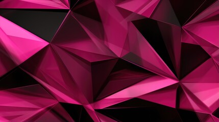 Obraz premium Pink crystal abstract on black background. Gemstones crystals magenta texture illustration. Black Friday Sale concept. Elegant luxury diamond jewelry design for banner, wallpaper, backdrop, flyer.