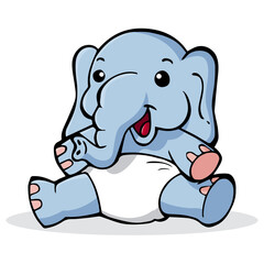 Baby Elephant cartoon