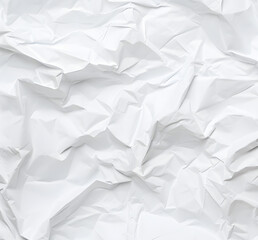 Vintage Grunge Crumpled White Paper Texture Background