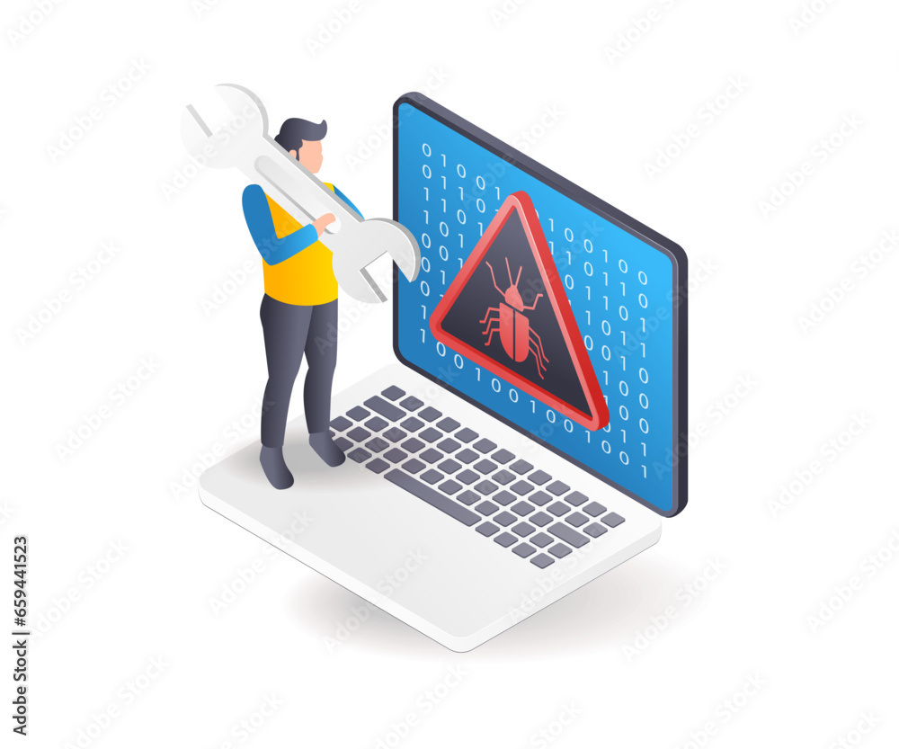 Poster Man fixes malware attack