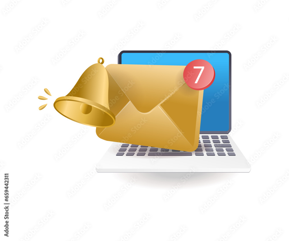 Poster incoming email notification on computer